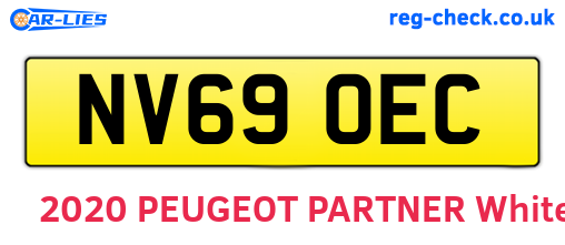 NV69OEC are the vehicle registration plates.