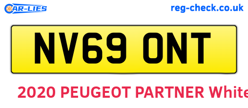 NV69ONT are the vehicle registration plates.