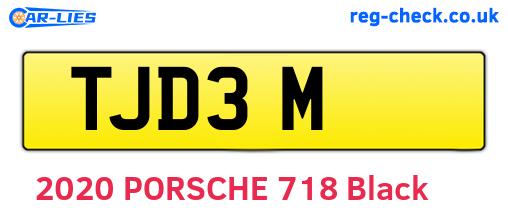 TJD3M are the vehicle registration plates.