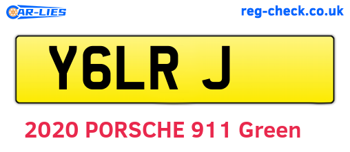 Y6LRJ are the vehicle registration plates.