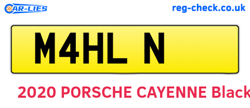 M4HLN are the vehicle registration plates.