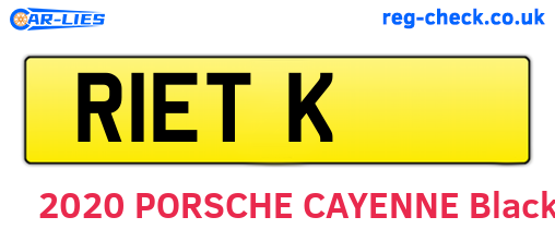 R1ETK are the vehicle registration plates.