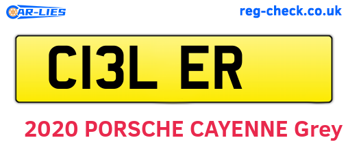 C13LER are the vehicle registration plates.