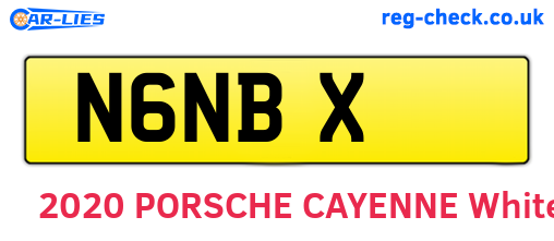 N6NBX are the vehicle registration plates.