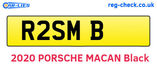 R2SMB are the vehicle registration plates.