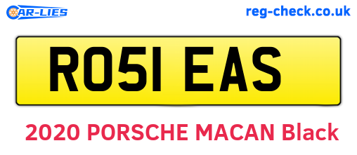 RO51EAS are the vehicle registration plates.