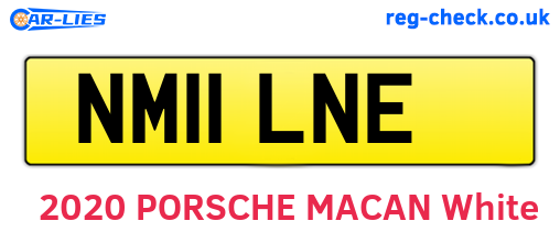 NM11LNE are the vehicle registration plates.