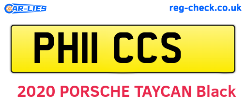 PH11CCS are the vehicle registration plates.