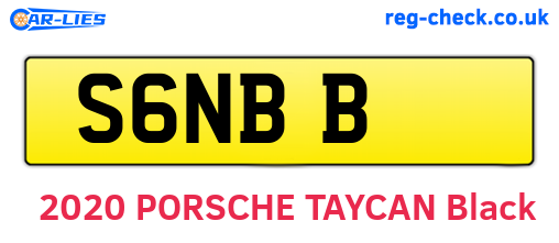 S6NBB are the vehicle registration plates.