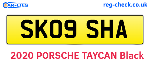 SK09SHA are the vehicle registration plates.