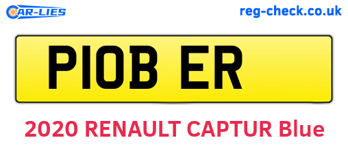 P10BER are the vehicle registration plates.