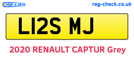 L12SMJ are the vehicle registration plates.