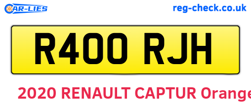 R400RJH are the vehicle registration plates.