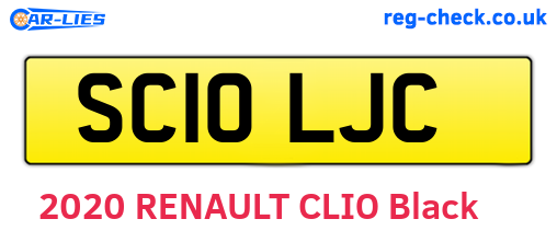 SC10LJC are the vehicle registration plates.