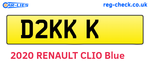 D2KKK are the vehicle registration plates.