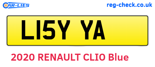 L15YYA are the vehicle registration plates.