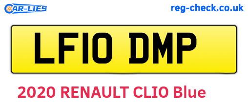 LF10DMP are the vehicle registration plates.