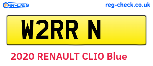 W2RRN are the vehicle registration plates.