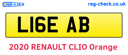 L16EAB are the vehicle registration plates.