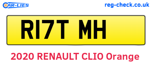 R17TMH are the vehicle registration plates.