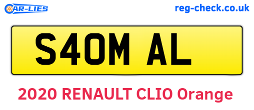 S40MAL are the vehicle registration plates.