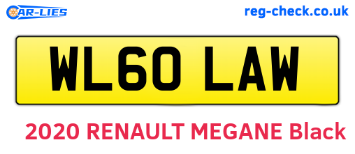 WL60LAW are the vehicle registration plates.