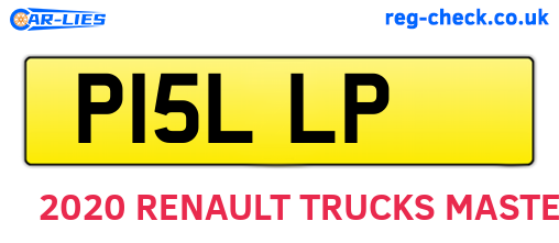 P15LLP are the vehicle registration plates.