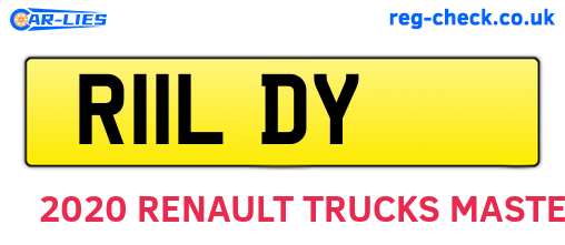 R11LDY are the vehicle registration plates.