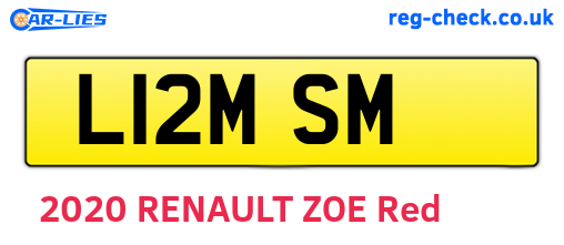 L12MSM are the vehicle registration plates.