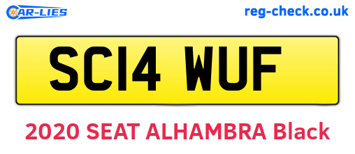 SC14WUF are the vehicle registration plates.