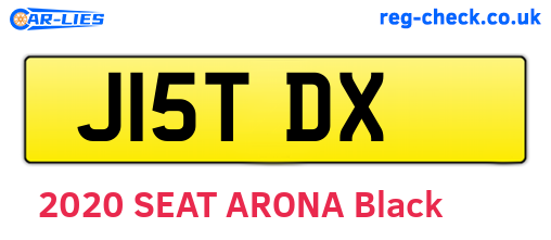 J15TDX are the vehicle registration plates.
