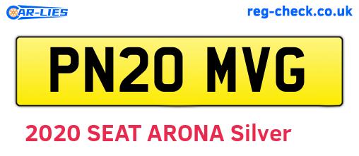 PN20MVG are the vehicle registration plates.