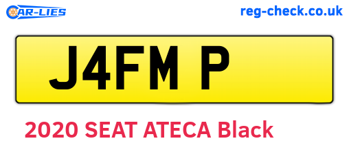 J4FMP are the vehicle registration plates.