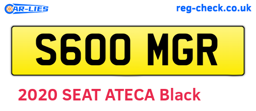 S600MGR are the vehicle registration plates.