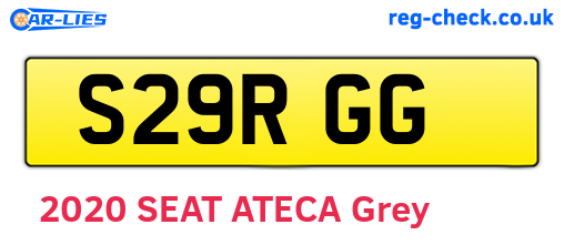 S29RGG are the vehicle registration plates.