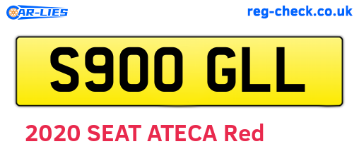 S900GLL are the vehicle registration plates.