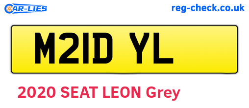 M21DYL are the vehicle registration plates.