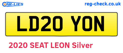 LD20YON are the vehicle registration plates.