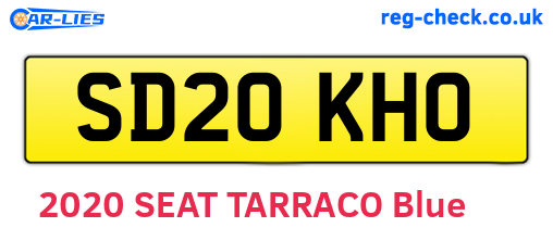 SD20KHO are the vehicle registration plates.