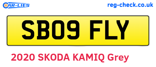 SB09FLY are the vehicle registration plates.