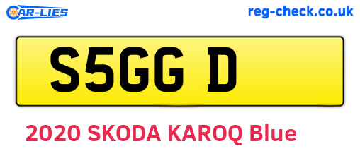 S5GGD are the vehicle registration plates.