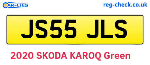 JS55JLS are the vehicle registration plates.