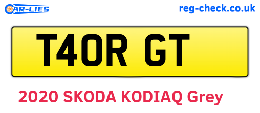 T40RGT are the vehicle registration plates.