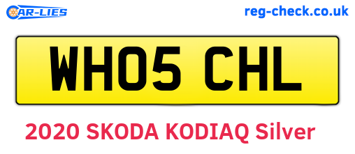 WH05CHL are the vehicle registration plates.