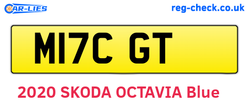 M17CGT are the vehicle registration plates.