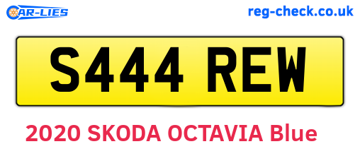S444REW are the vehicle registration plates.