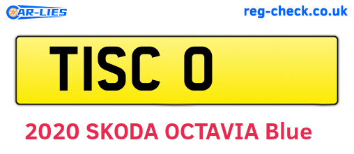 T1SCO are the vehicle registration plates.