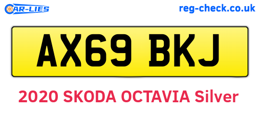 AX69BKJ are the vehicle registration plates.