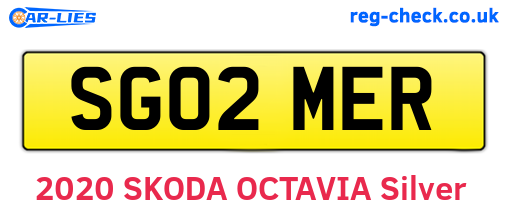 SG02MER are the vehicle registration plates.