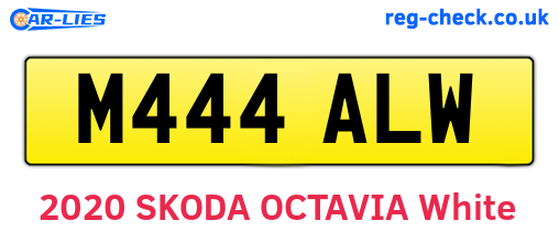 M444ALW are the vehicle registration plates.
